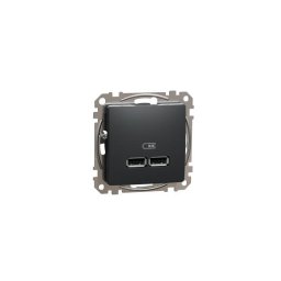 Schneider Új Sedna Dupla Usb Töltő, A+A, 2.1a, Antracit