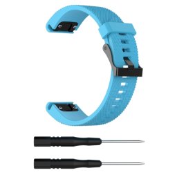 SZILIKON pánt Garmin Fenix 5S / 5S Plus / 6S világoskék