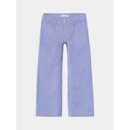 NAME IT Szövet nadrág Bella 13224809 Kék Wide Leg