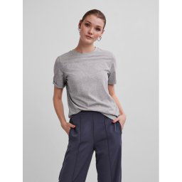 Pieces Póló Ria 17086970 Szürke Regular Fit