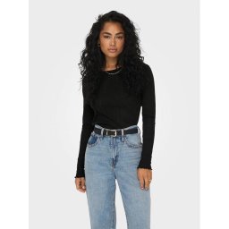 ONLY Blúz Carlotta 15291987 Fekete Regular Fit