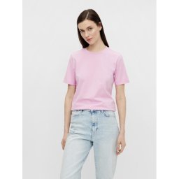 Pieces Póló Ria 17086970 Rózsaszín Regular Fit