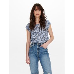 ONLY Blúz Vic 15161116 Kék Regular Fit