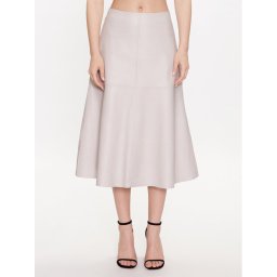 Bruuns Bazaar Bőr szoknya Catalina Fraya BBW3377 Ekru Regular Fit