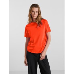Pieces Póló Ria 17086970 Piros Regular Fit