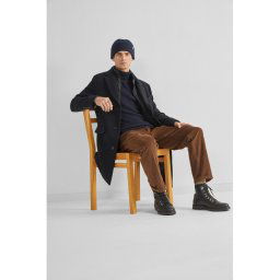 Selected Homme Gyapjú kabát 16089400 Fekete Regular Fit