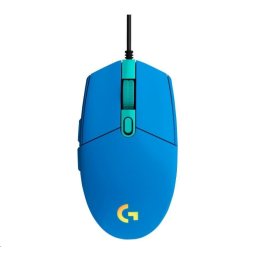 Logitech Gaming Mouse G102 2. generációs LIGHTSYNC játékegér, USB, EER, kék