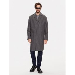 Calvin Klein Gyapjú kabát K10K111745 Szürke Regular Fit