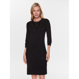 Liu Jo Sport Kötött ruha TA3101 MS49I Fekete Slim Fit