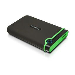 TRANSCEND Külső merevlemez USB 3.0 StoreJet 25M3S, 2TB, fekete (SATA, gumiház, ütésgátló)