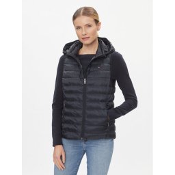 Tommy Hilfiger Mellény Global Stripe WW0WW42051 Sötétkék Regular Fit