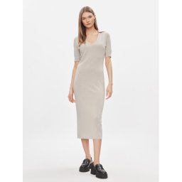 Calvin Klein Kötött ruha K20K206519 Bézs Regular Fit