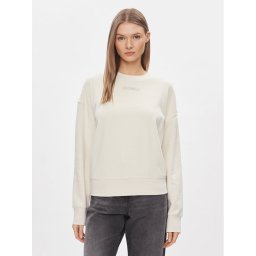 Calvin Klein Pulóver Micro Logo K20K206630 Ekru Regular Fit