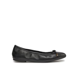 Stuart Weitzman Balerina Bardot Bow Flat SG577 Fekete