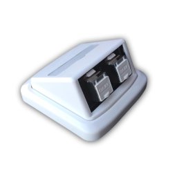 Dupla aljzat ABB TANGO 2xRJ45 cat6A STP fehér