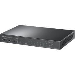 TP-Link CCTV switch TL-SL1311P (8x100Mbps, 2xGbE, 1xSFP, 8xPoE , 65W, ventilátor nélküli)