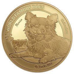 Kutyafajták világa: Chihuahua (2023) 1 Oz - arany befektetési érme