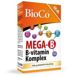 BioCo Mega-B B-vitamin komplex, 60 db