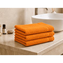Classic narancssárga kis törölköző 30x50 cm 100% pamut