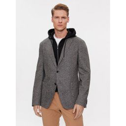 Boss Zakó C-Hanry-Hoodie-234 50502528 Szürke Slim Fit