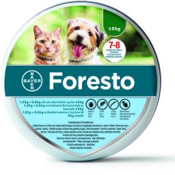 Foresto bolha és kullancs nyakörv macska és 8kg alatti kutya számára 38cm