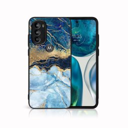 PROTEMIO MY ART Védőburkolat Motorola Moto G71 5G BLUE MARBLE (141)