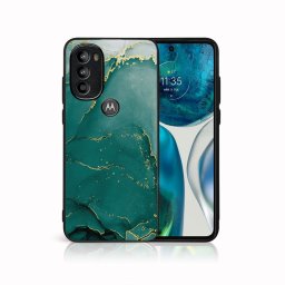 PROTEMIO MY ART Védőburkolat Motorola Moto G71 5G GREEN MARBLE (145)