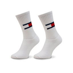 Tommy Jeans 2 pár hosszú szárú unisex zokni 701228222 Fehér