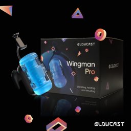 Blowcast Wingman Pro maszturbátor, fel-le mozgással, vibrációval, melegítő funkcióval