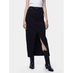 Pieces Farmer szoknya Jessie 17150234 Fekete Regular Fit