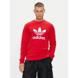 adidas Pulóver adicolor Classics Trefoil IA4855 Piros Regular Fit