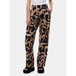 Pieces Szövet nadrág Merita 17147636 Bézs Regular Fit