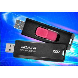 ADATA külső SSD 1TB SC610, USB-A 3.2, fekete