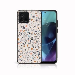 PROTEMIO MY ART Védőburkolat Motorola Moto G72 BEIGE TERRAZZO (162) készülékhez