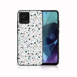 PROTEMIO MY ART Védőburkolat Motorola Moto G72 GREY TERRAZZO (163) készülékhez