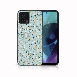 PROTEMIO MY ART Védőburkolat Motorola Moto G72 BLUE TERRAZZO (164) készülékhez