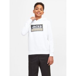 Jack&Jones Junior Pulóver Logan 12254120 Fehér Standard Fit