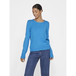 Vila Sweater Ril 14054177 Kék Regular Fit