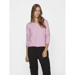 Vila Sweater Ril 14054177 Rózsaszín Regular Fit