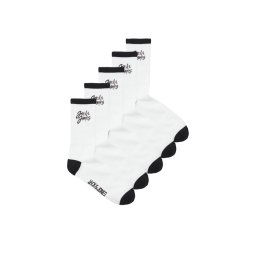 Jack&Jones Junior 5 pár hosszú szárú gyerek zokni 12253242 Fehér
