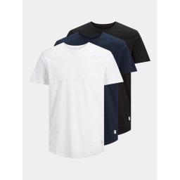 Jack&Jones 3 db póló Noa 12191765 Fehér Regular Fit