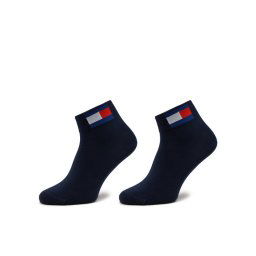 Tommy Jeans 2 pár hosszú szárú unisex zokni 701228223 Sötétkék