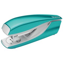 LEITZ Tűzőgép, 24/6, 26/6, 30 lap, LEITZ "Nexxt Wow", jégkék