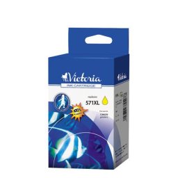 VICTORIA TECHNOLOGY CLI-571YXL Tintapatron Pixma MG5750, 6850,7750 nyomtatókhoz, VICTORIA TECHNOLOGY, sárga, 11 ml