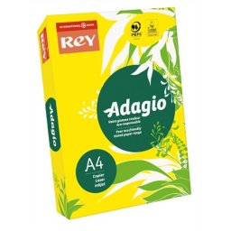 REY Másolópapír, színes, A4, 80 g, REY "Adagio", intenzív sárga