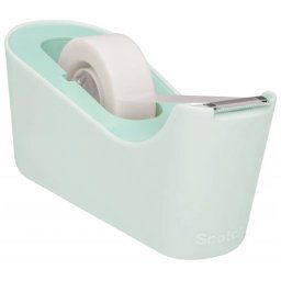 3M SCOTCH Ragasztószalag-adagoló, asztali, feltöltött, 3M SCOTCH "C18", menta