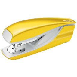 LEITZ Tűzőgép, 24/6, 26/6, 30 lap, LEITZ "Nexxt Wow", sárga