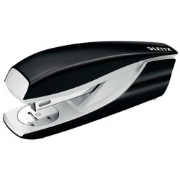 LEITZ Tűzőgép, 24/6, 26/6, 30 lap, LEITZ "Nexxt Wow", fekete