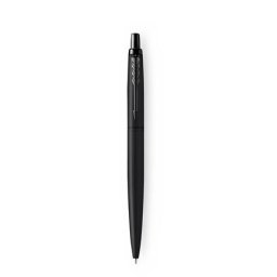 PARKER Golyóstoll, 0,7 mm, nyomógombos, fekete színű klip, matt fekete tolltest, PARKER, "Royal Jotter XL", kék