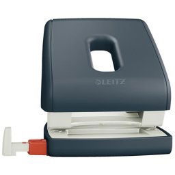 LEITZ Lyukasztó, kétlyukú, 30 lap, LEITZ "Cosy", bársonyszürke